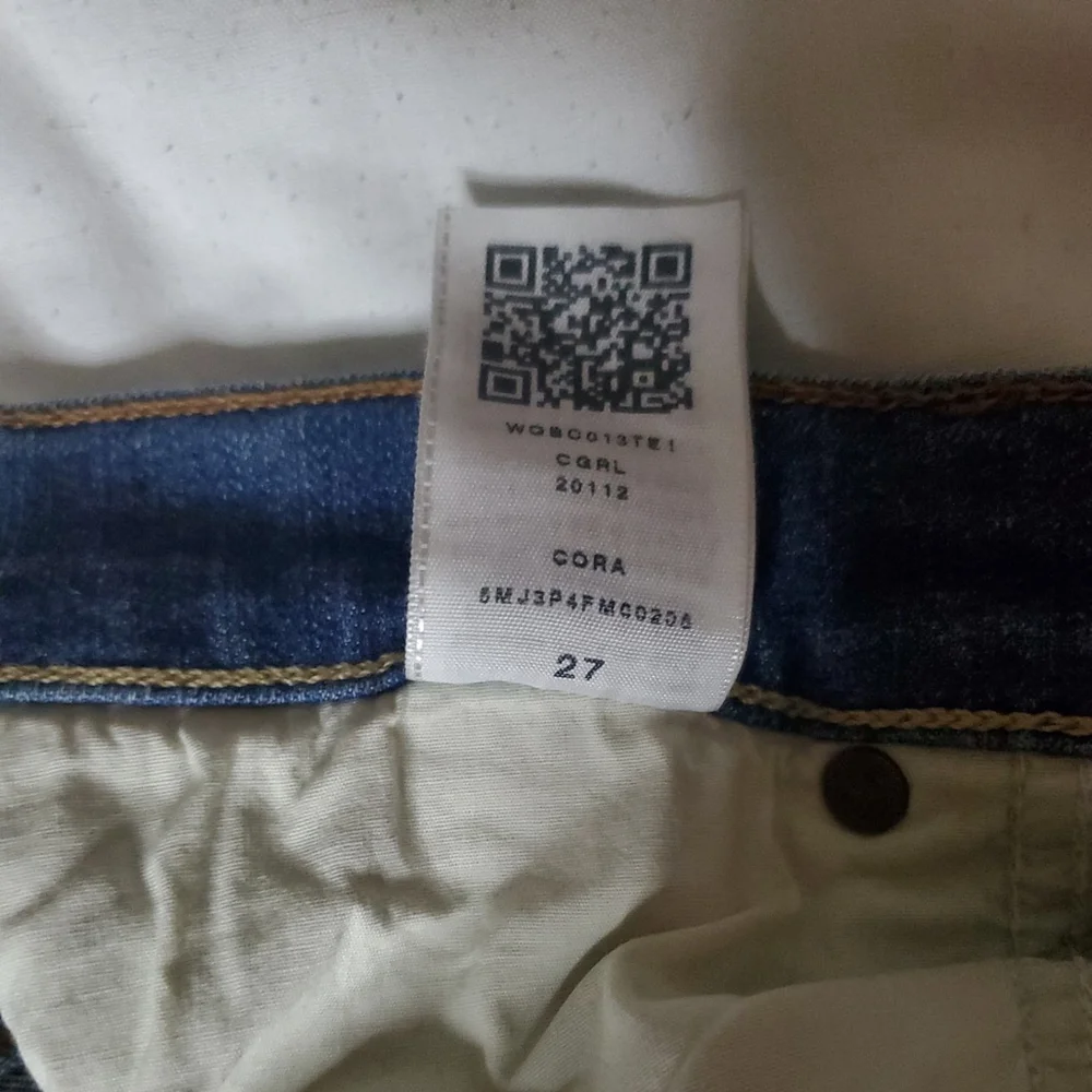 True Religion Sz 27 Blue Denim Straight Leg Womens Jeans - Picture 3 of 10